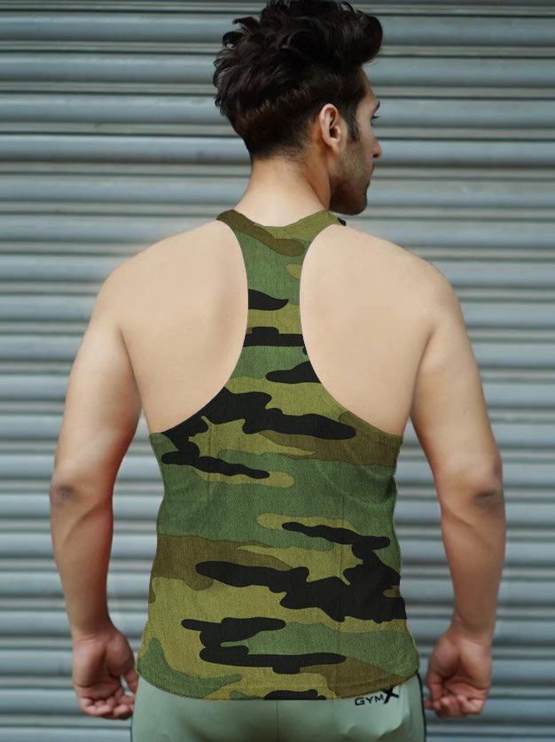 Gymx Military Green Stringer - Sale