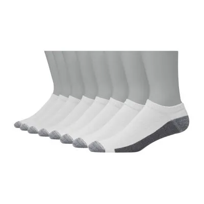 Hanes 8 Pair Low Cut Socks Mens