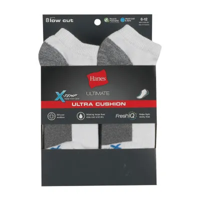 Hanes 8 Pair Low Cut Socks Mens