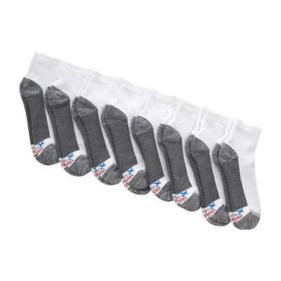 Hanes 8 Pair Quarter Ankle Socks Mens