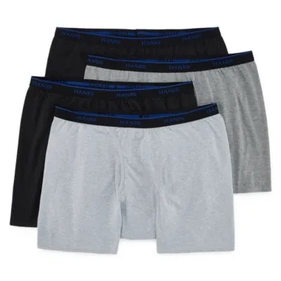 Hanes Big Mens 4 Pack Boxer Briefs