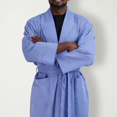 Hanes Mens Long Sleeve Mid Length Robe