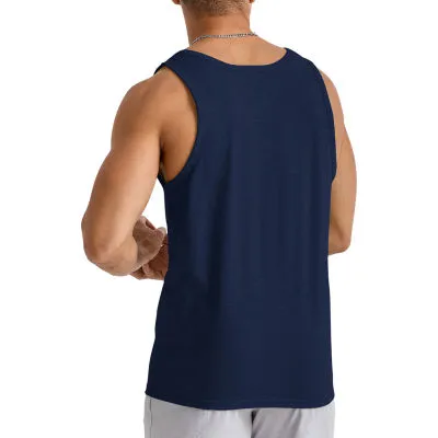 Hanes Mens Round Neck Sleeveless Tank Top