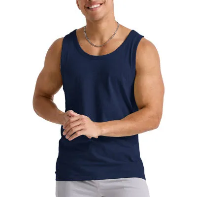 Hanes Mens Round Neck Sleeveless Tank Top