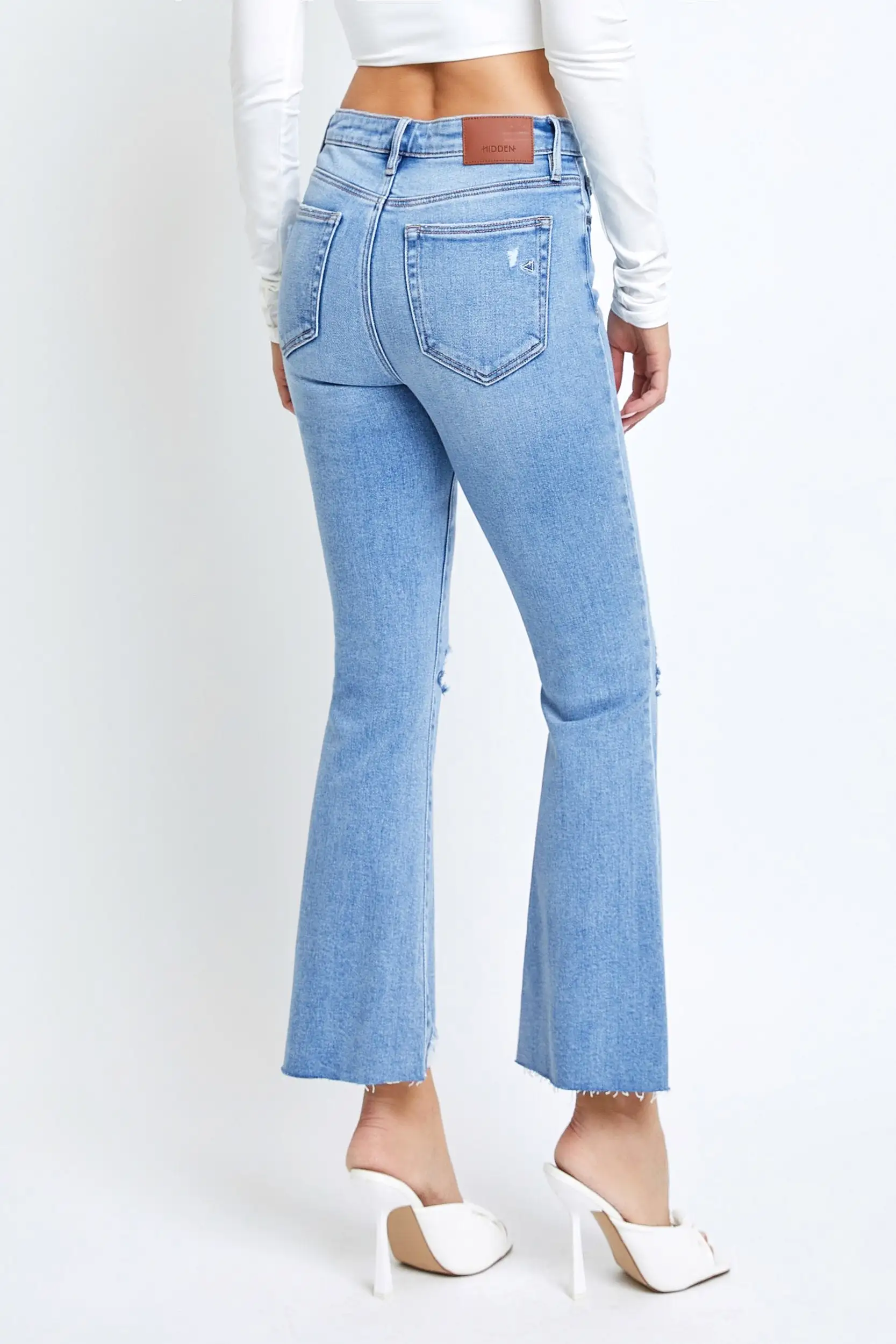 Happi Cropped Flare with Clean Hem