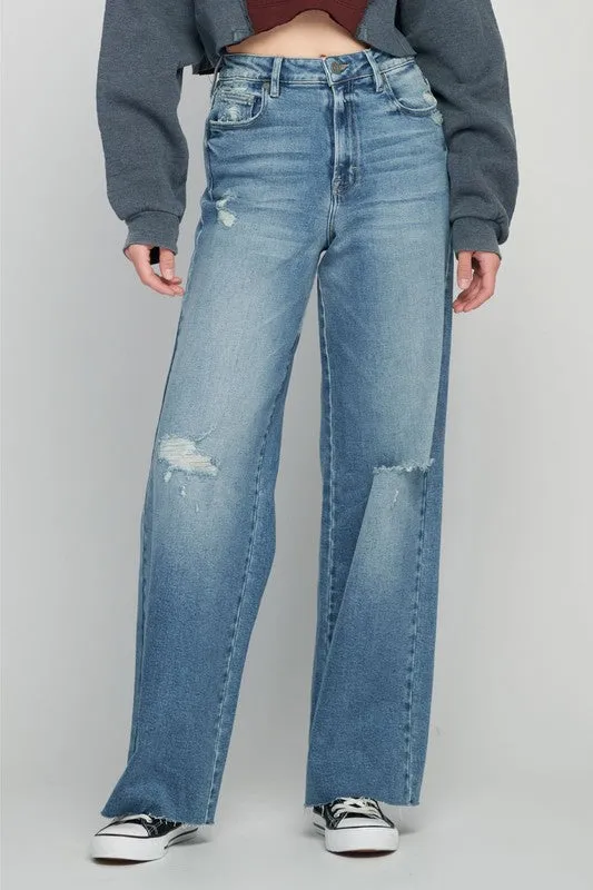 Hidden Nori High Rise Wide Leg Jeans