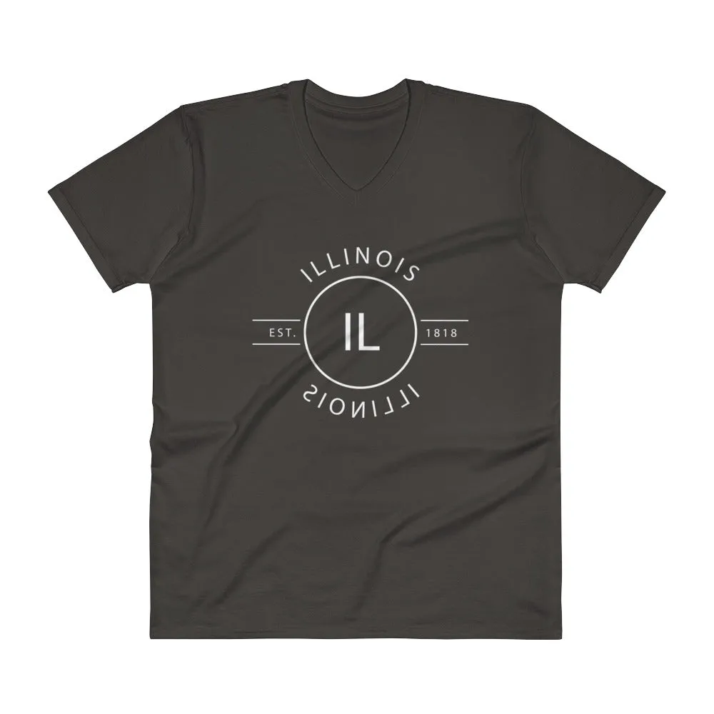 Illinois - V-Neck T-Shirt - Reflections