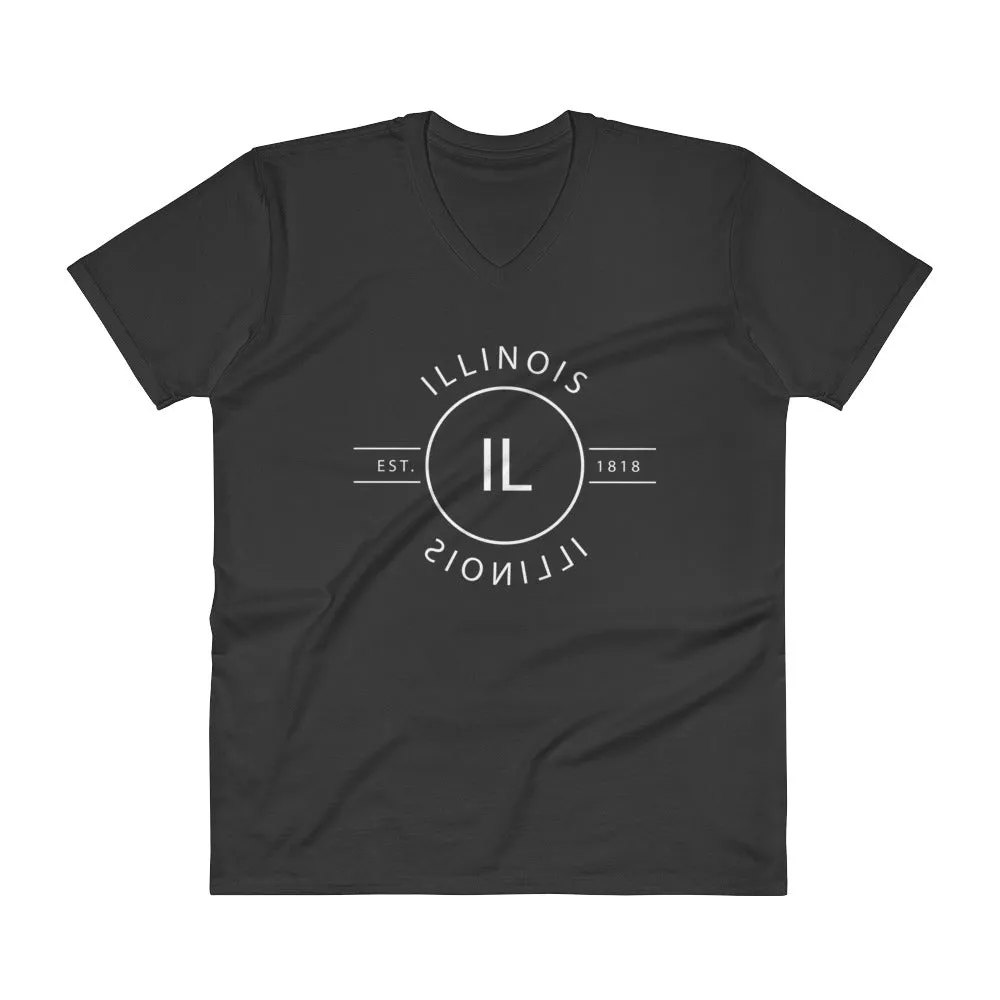 Illinois - V-Neck T-Shirt - Reflections