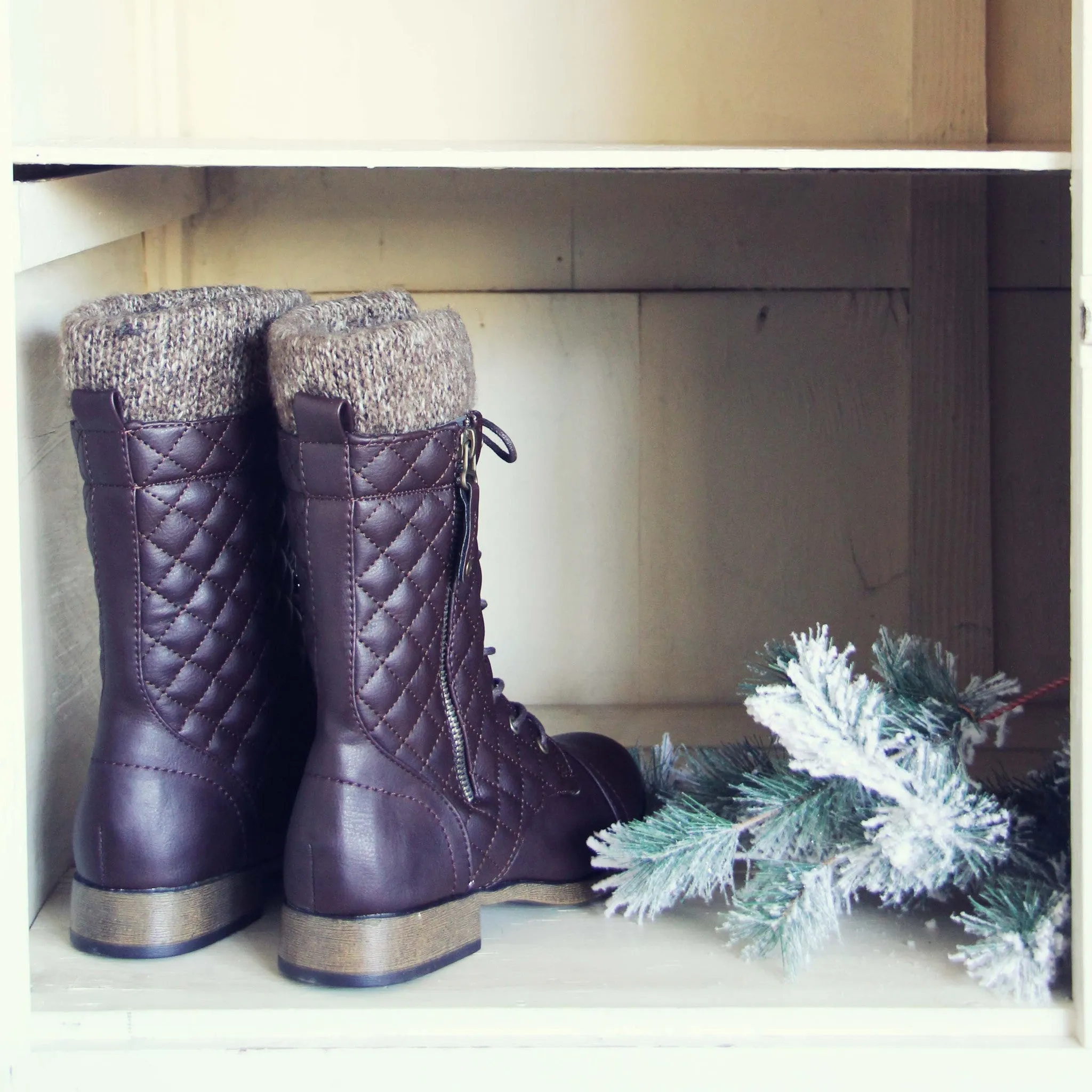 Jack Pine Sweater Boots in Brown