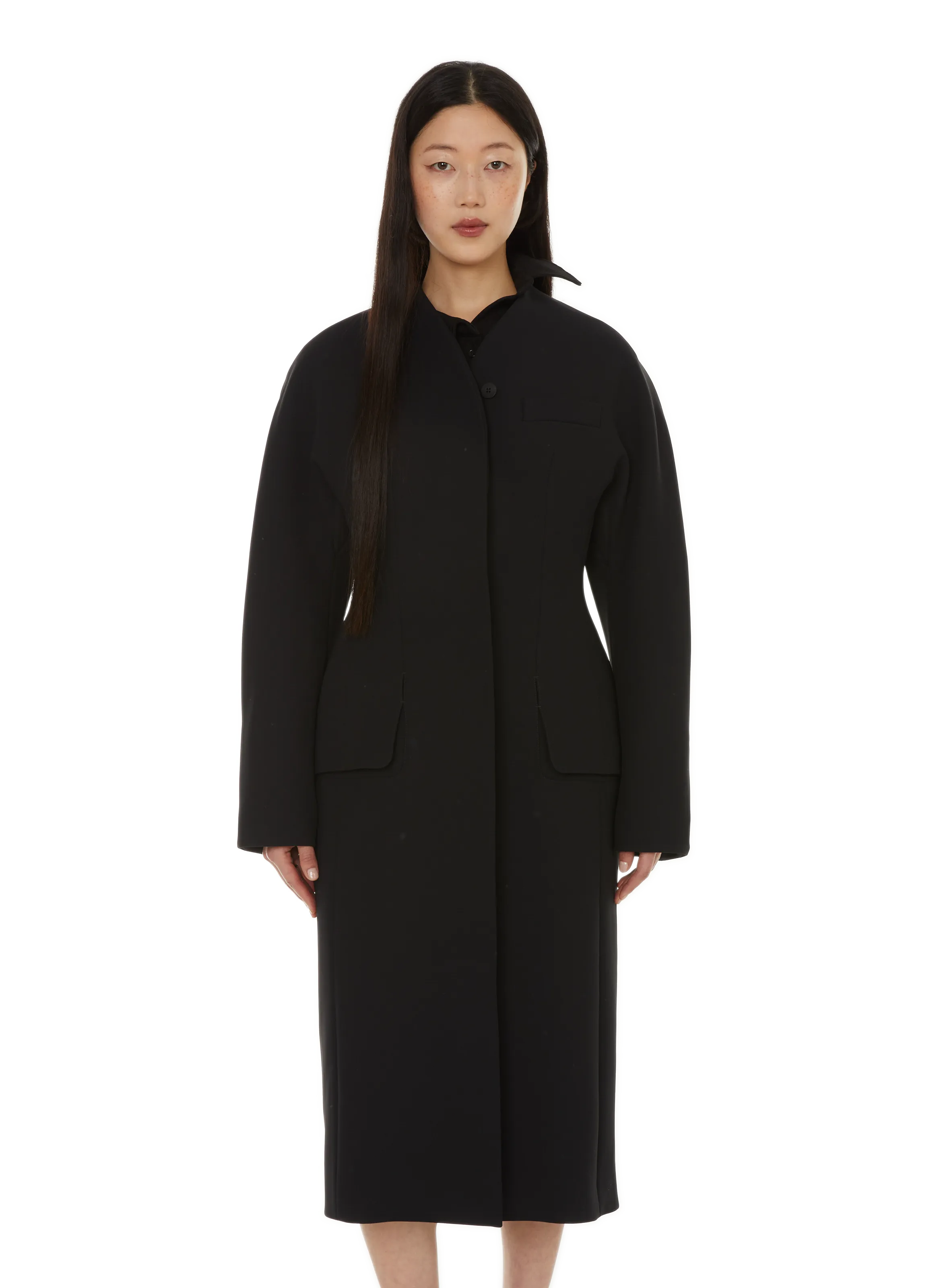 JACQUEMUS  Le Manteau Ovalo coat - Black