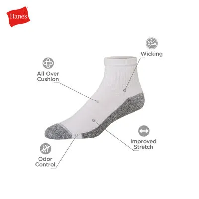 JCPenney Hanes 8 Pair Quarter Ankle Socks Mens