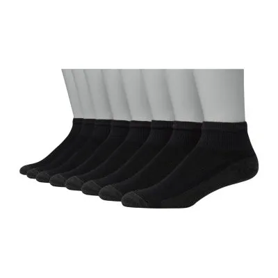 JCPenney Hanes 8 Pair Quarter Ankle Socks Mens