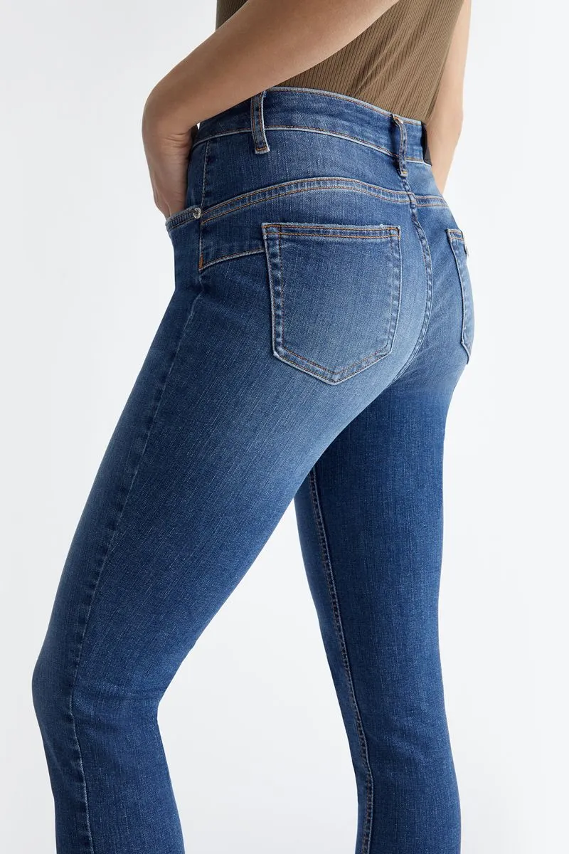 Jeans skinny bottom up donna Denim