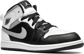 Jordan Kids Jordan 1 Mid White Shadow sneakers Black