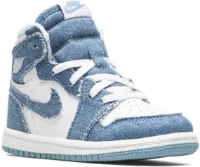 Jordan Kids Jordan 1 Retro High OG Denim sneakers Blue