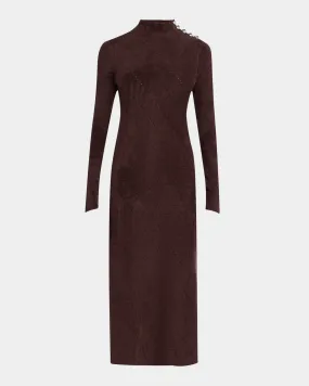 Jude Chenille Turtleneck Maxi Dress