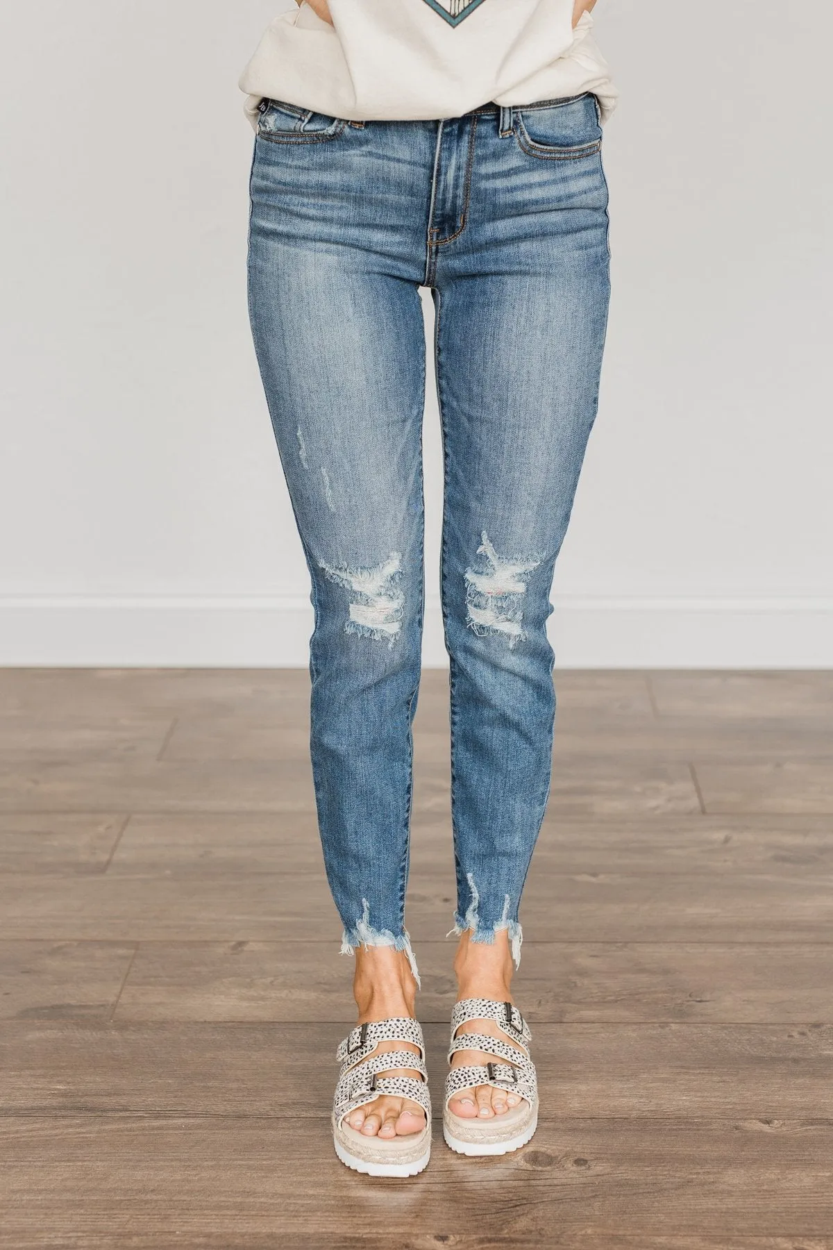 Judy Blue Skinny Jeans- Farrah Wash