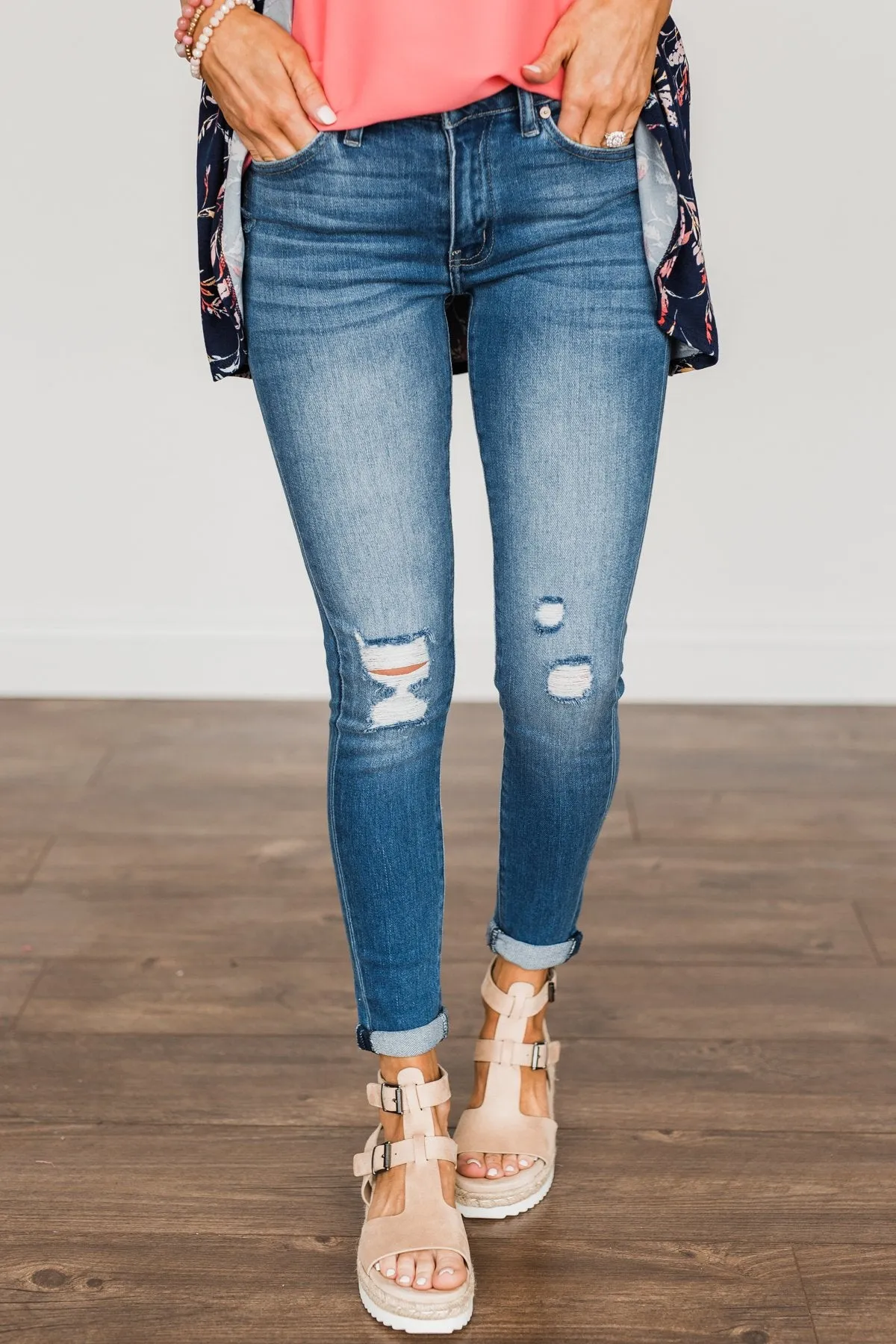 KanCan Skinny Jeans- Medium Kendall Wash