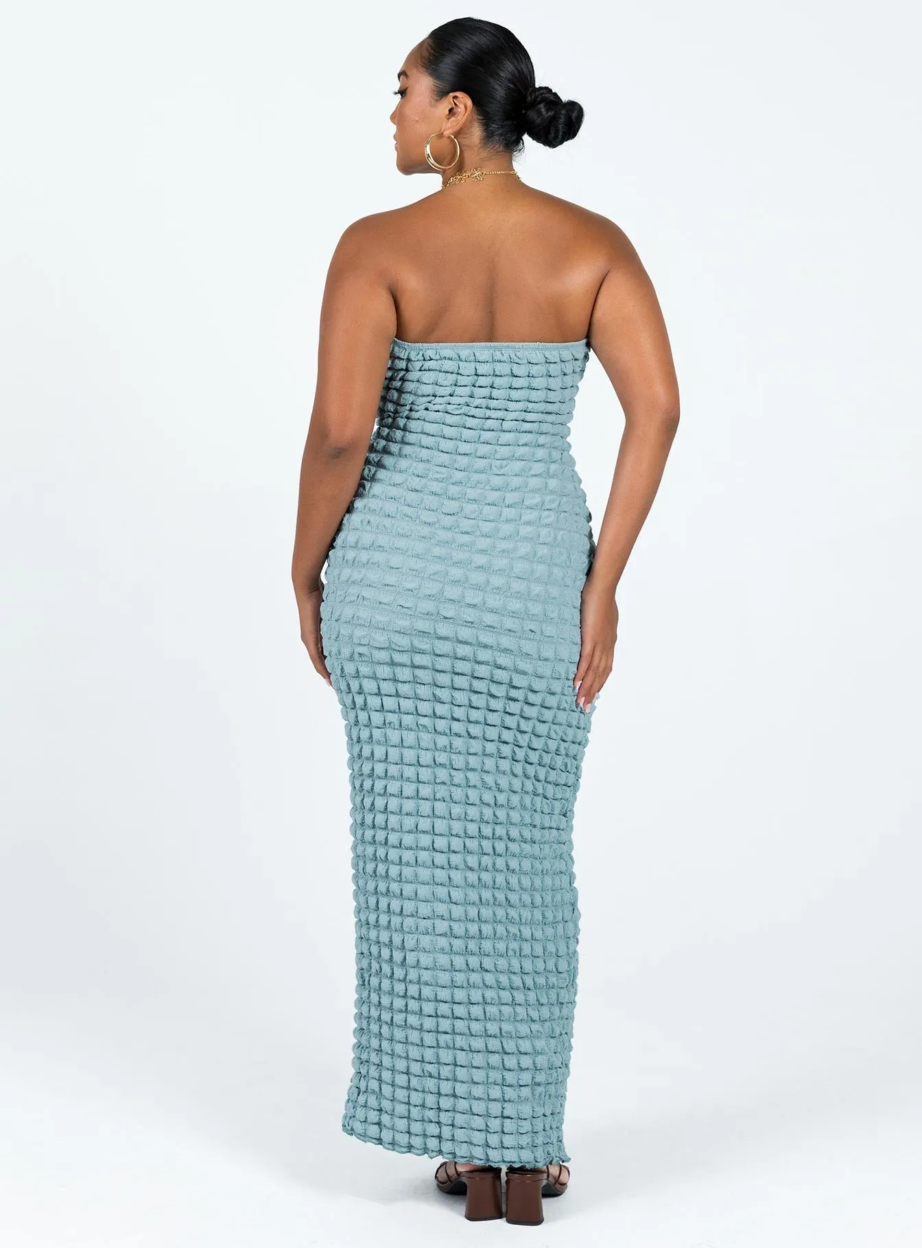 Kendrick Strapless Maxi Dress Blue