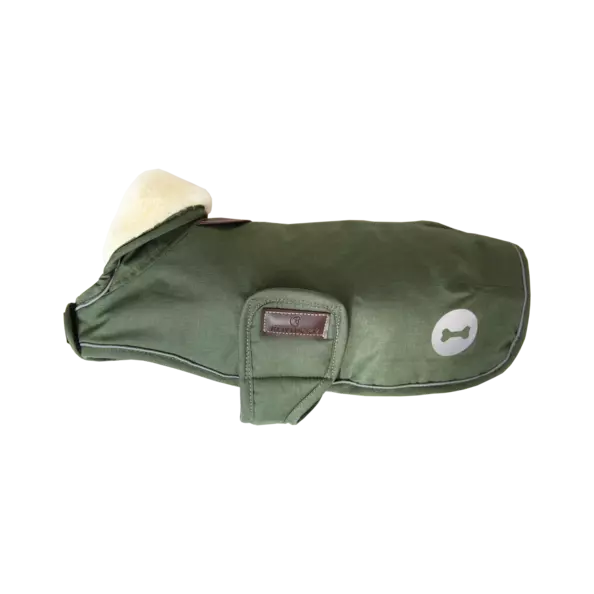 Kentucky Waterproof Dog Coat - Olive Green