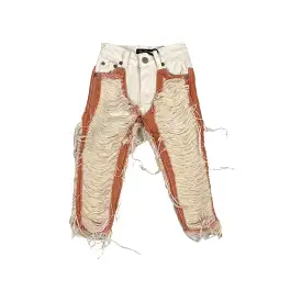 Kids Valabasas Ravaged Off White Jeans