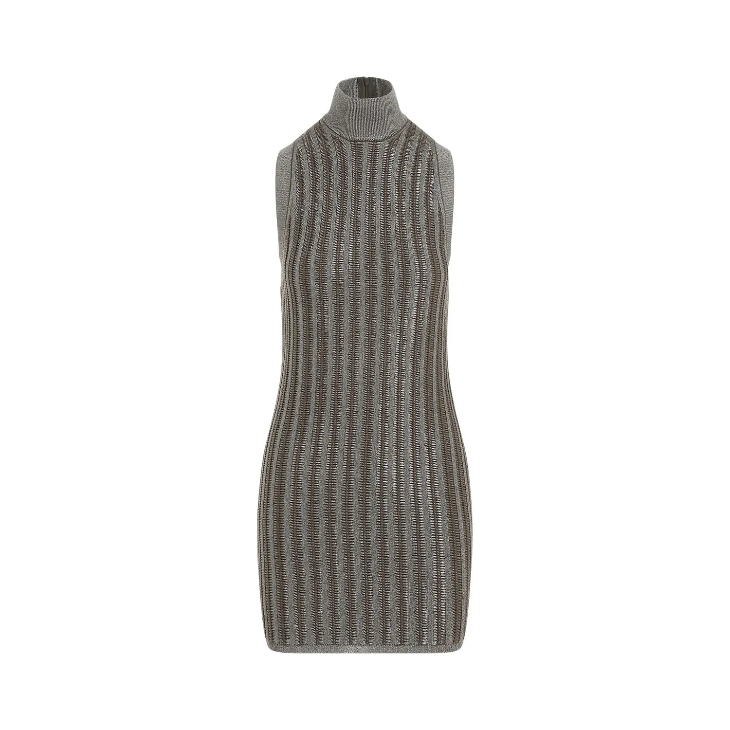 KNIT TURTLENECK MINI DRESS