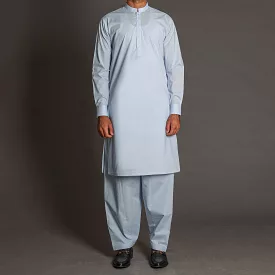 Light Sky Blue Shalwar Qameez