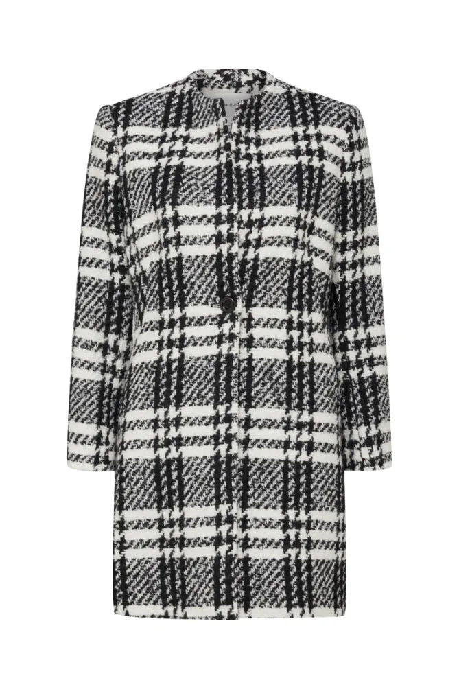 Madison Coat - Black/Check