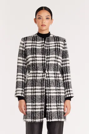 Madison Coat - Black/Check