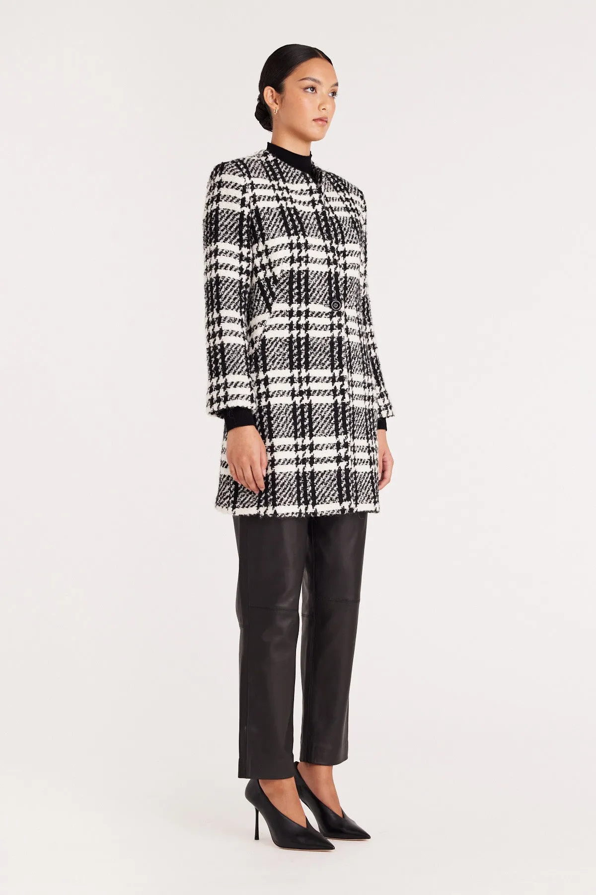 Madison Coat - Black/Check