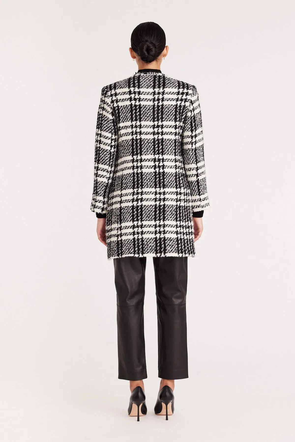 Madison Coat - Black/Check