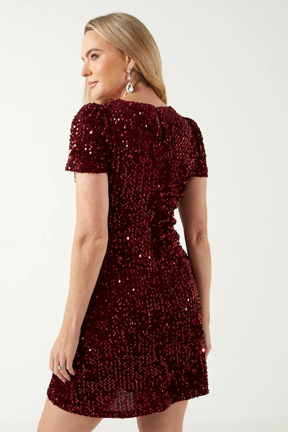 Marc Angelo Sequin Short Dress