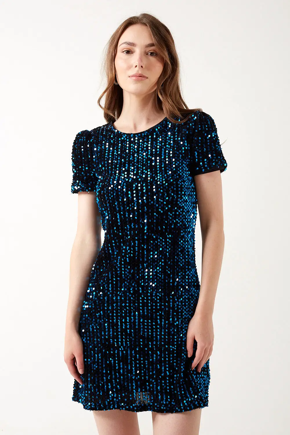 Marc Angelo Sequin Short Dress