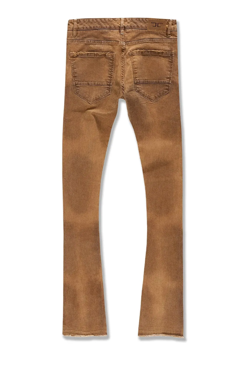 MARTIN STACKED - SANTORINI DENIM (Wheat)