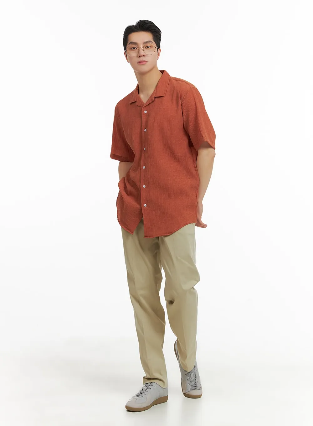 Men's Classic Linen Shirt IA401