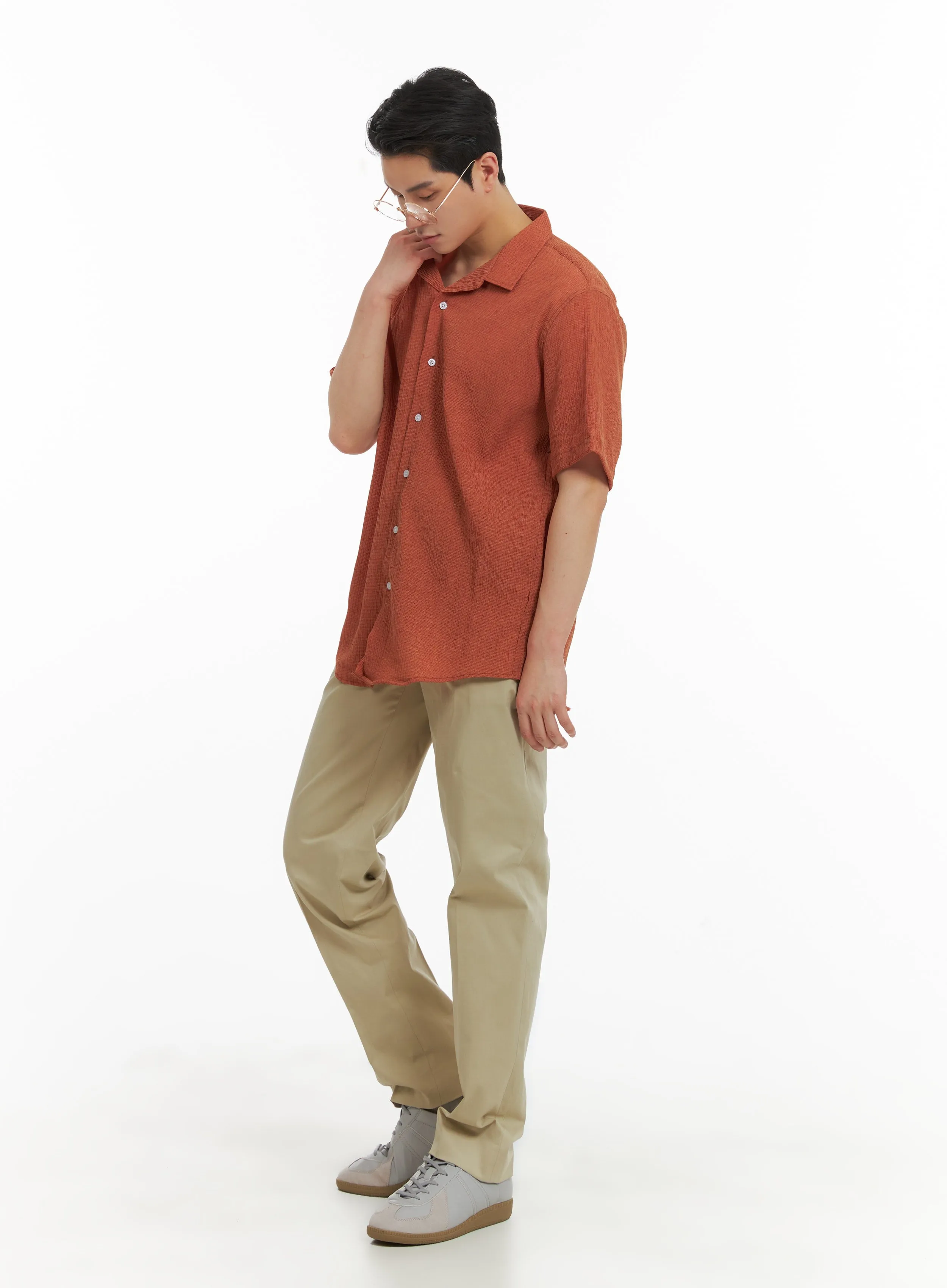 Men's Classic Linen Shirt IA401