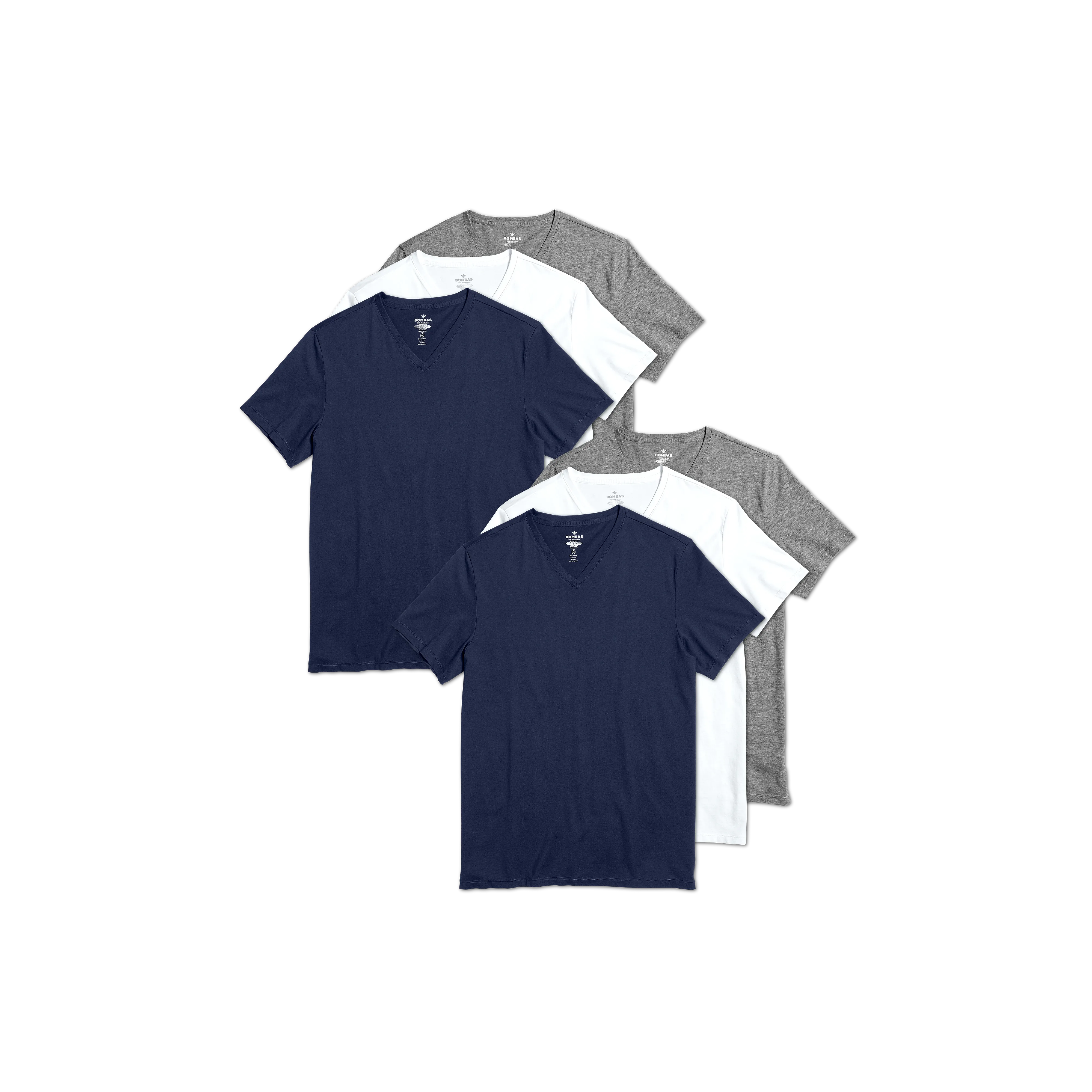 Men's Pima Cotton V-Neck T-Shirt 6-Pack