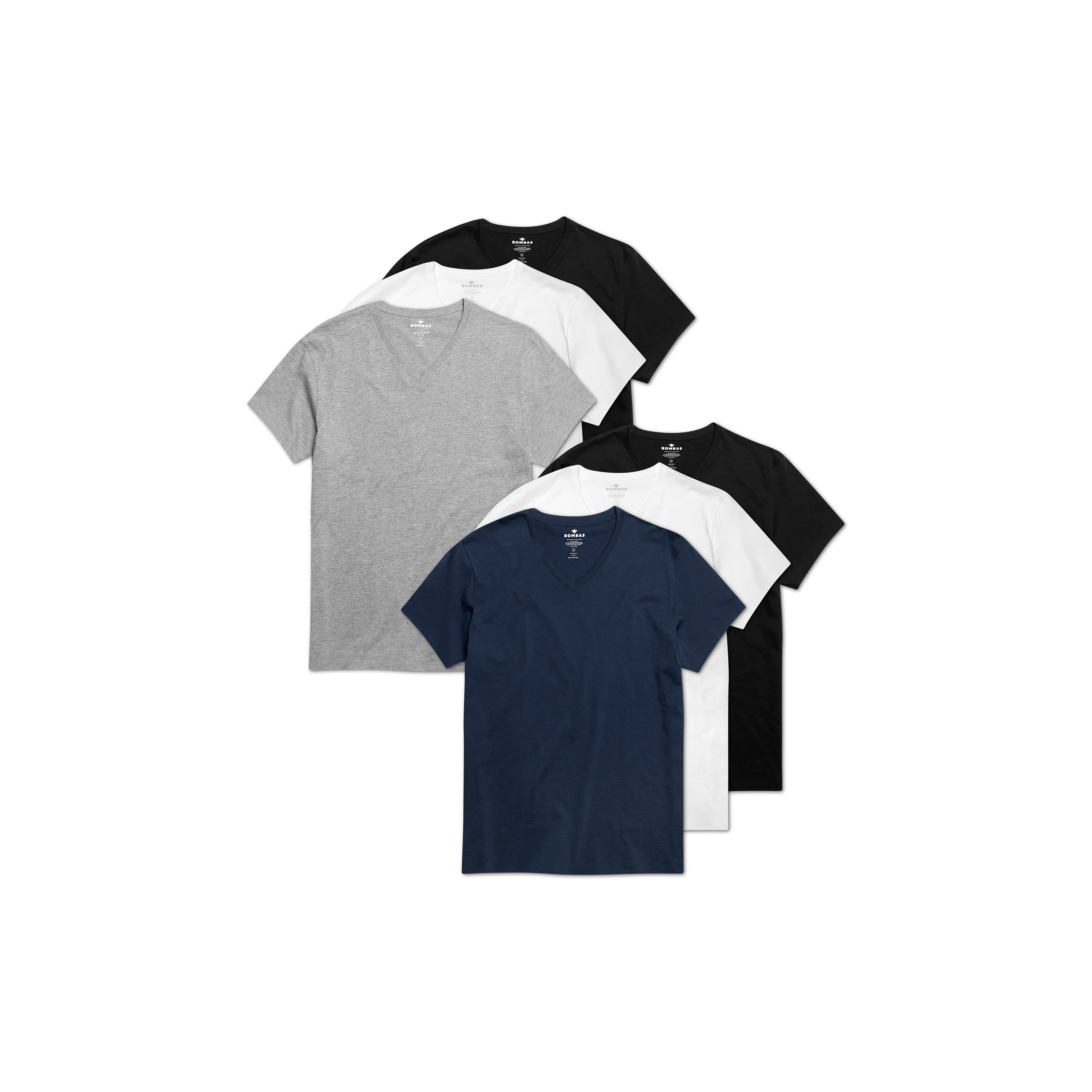 Men's Pima Cotton V-Neck T-Shirt 6-Pack