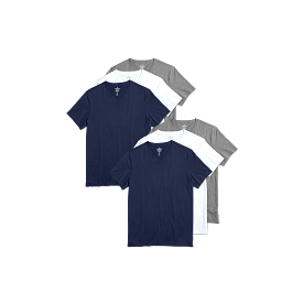 Men's Pima Cotton V-Neck T-Shirt 6-Pack