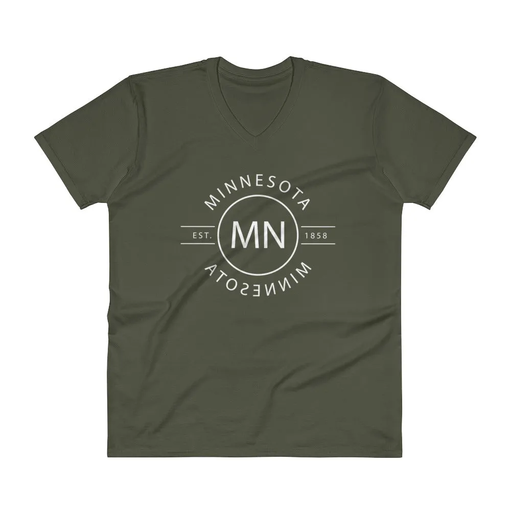 Minnesota - V-Neck T-Shirt - Reflections