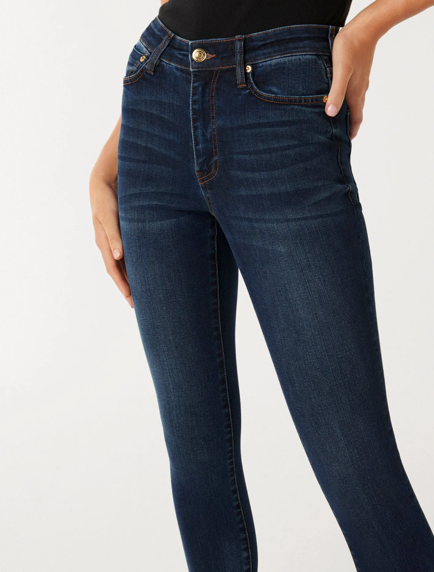 Nala Mid-Rise Ankle Skinny Jeans