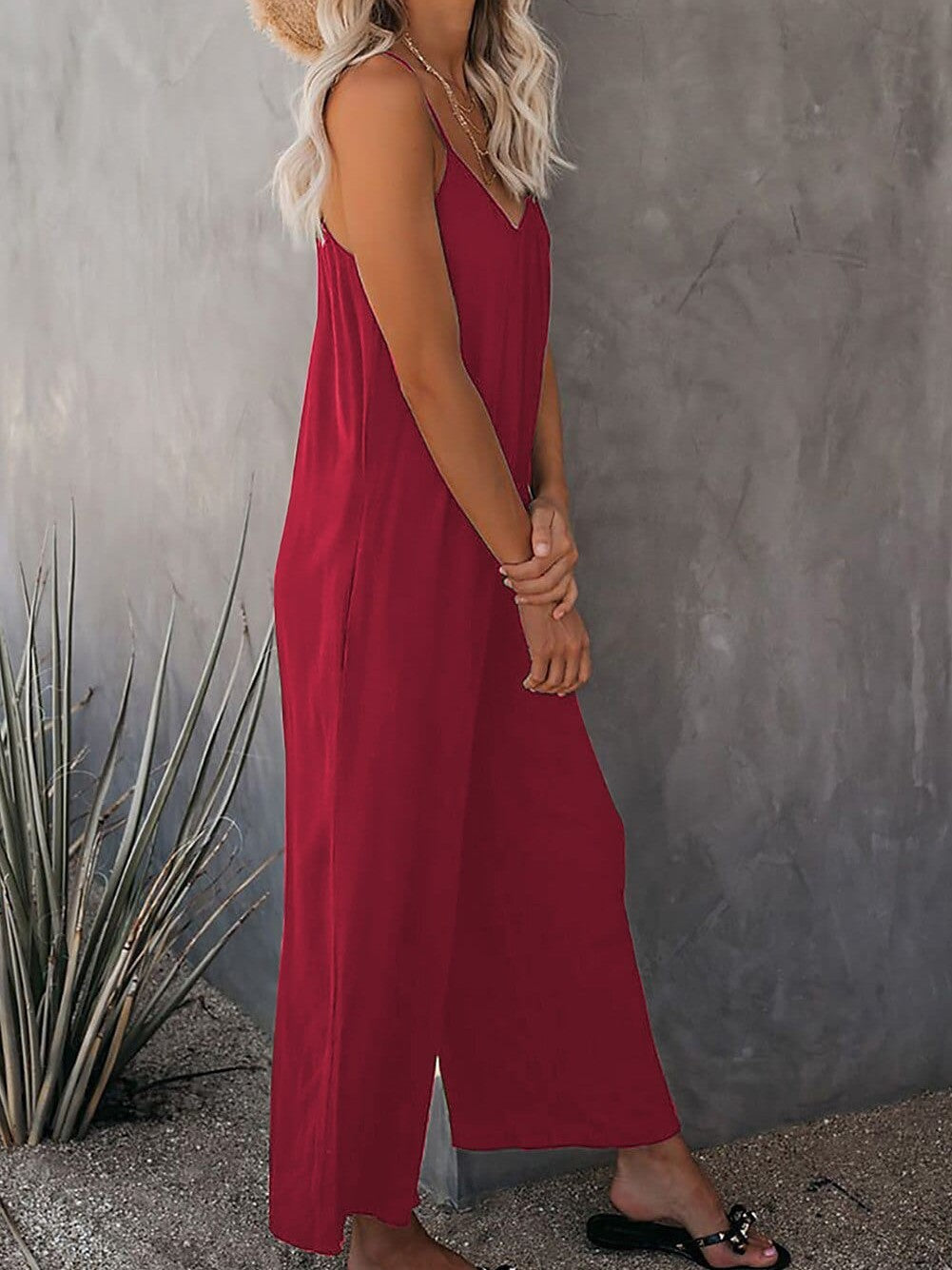 Navy Blue Wide Leg Jumpsuit for Effortless Summer Style