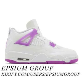 Nike air jordan 4 retro gs (hyper violet/ white/ hyper violet) big kids 3.5y-7y fq1314-151