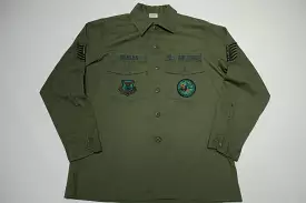 OG-507 Utility Durable Press Vintage 1983 Military Army Pocket Button Up Field Shirt