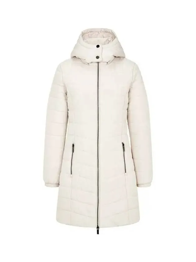 Overseas station season big chance 8 18 women s detachable hood zip up padded coat ivory 270087