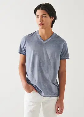 PIMA COTTON STRETCH VINTAGE WASH V-NECK T-SHIRT