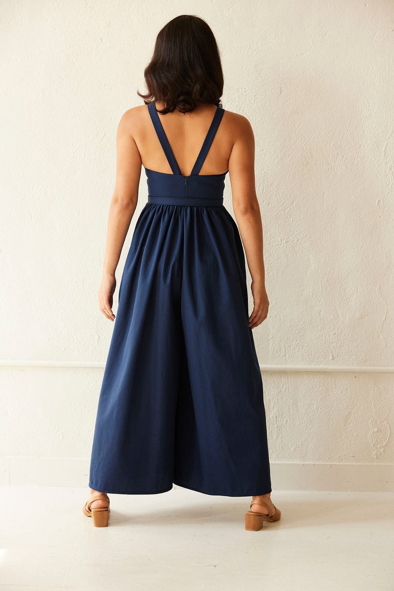 Quynh Jumpsuit in Cotton Twill - Midnight