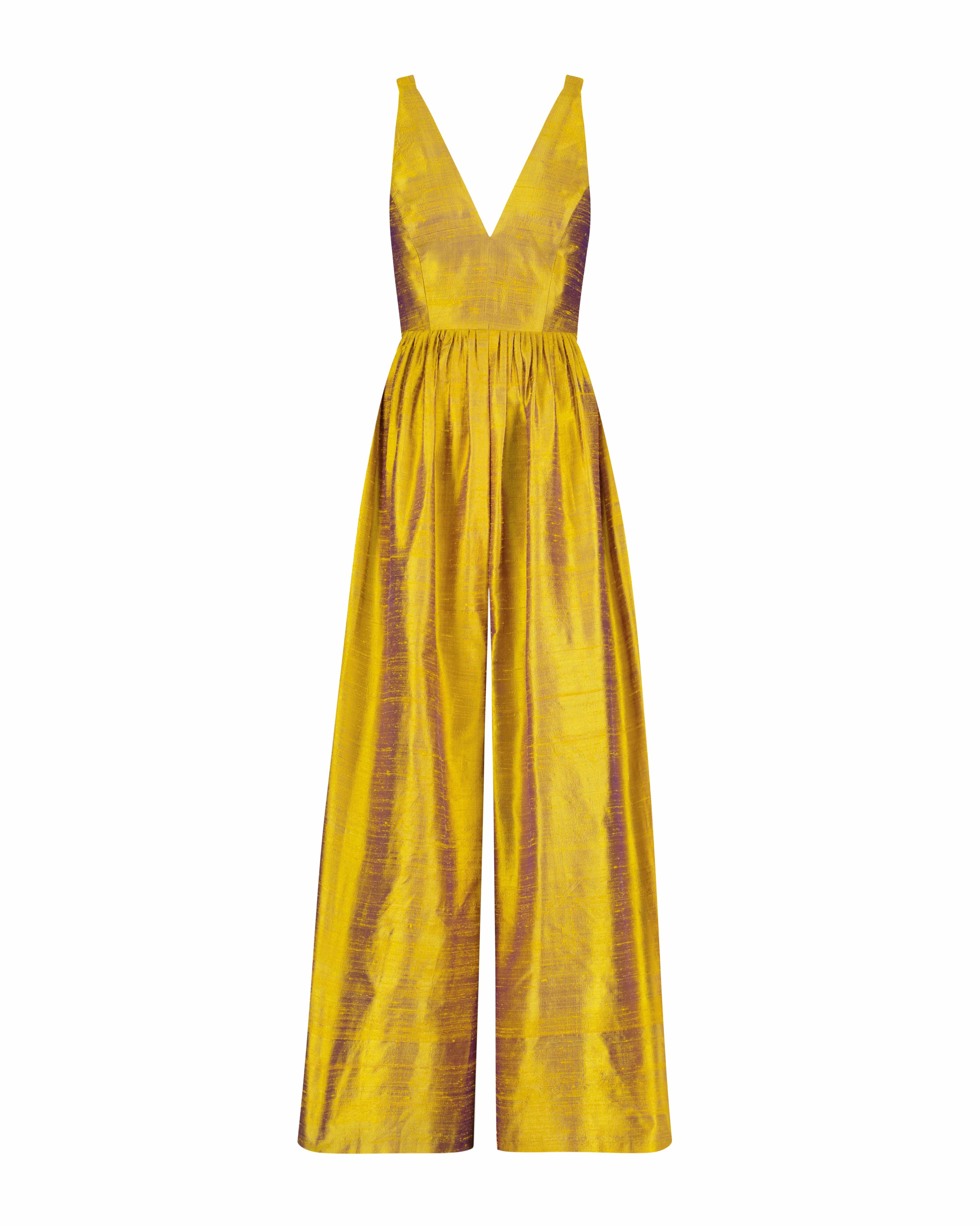 Quynh Jumpsuit in Silk Dupioni