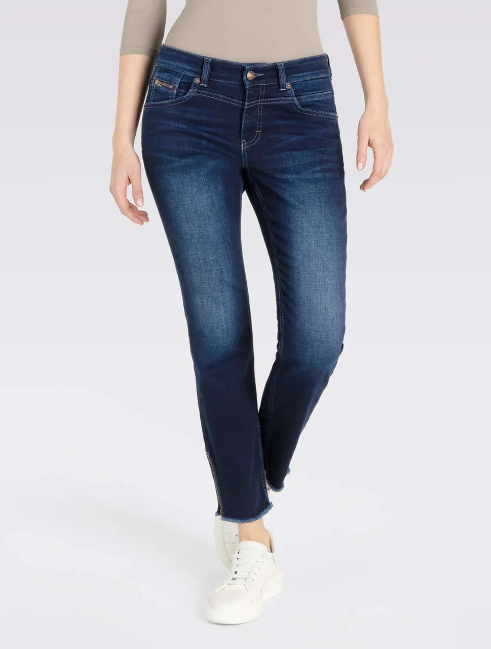 Rich Slim Chic Light Authentic Dark Blue Jeans | MAC Jeans