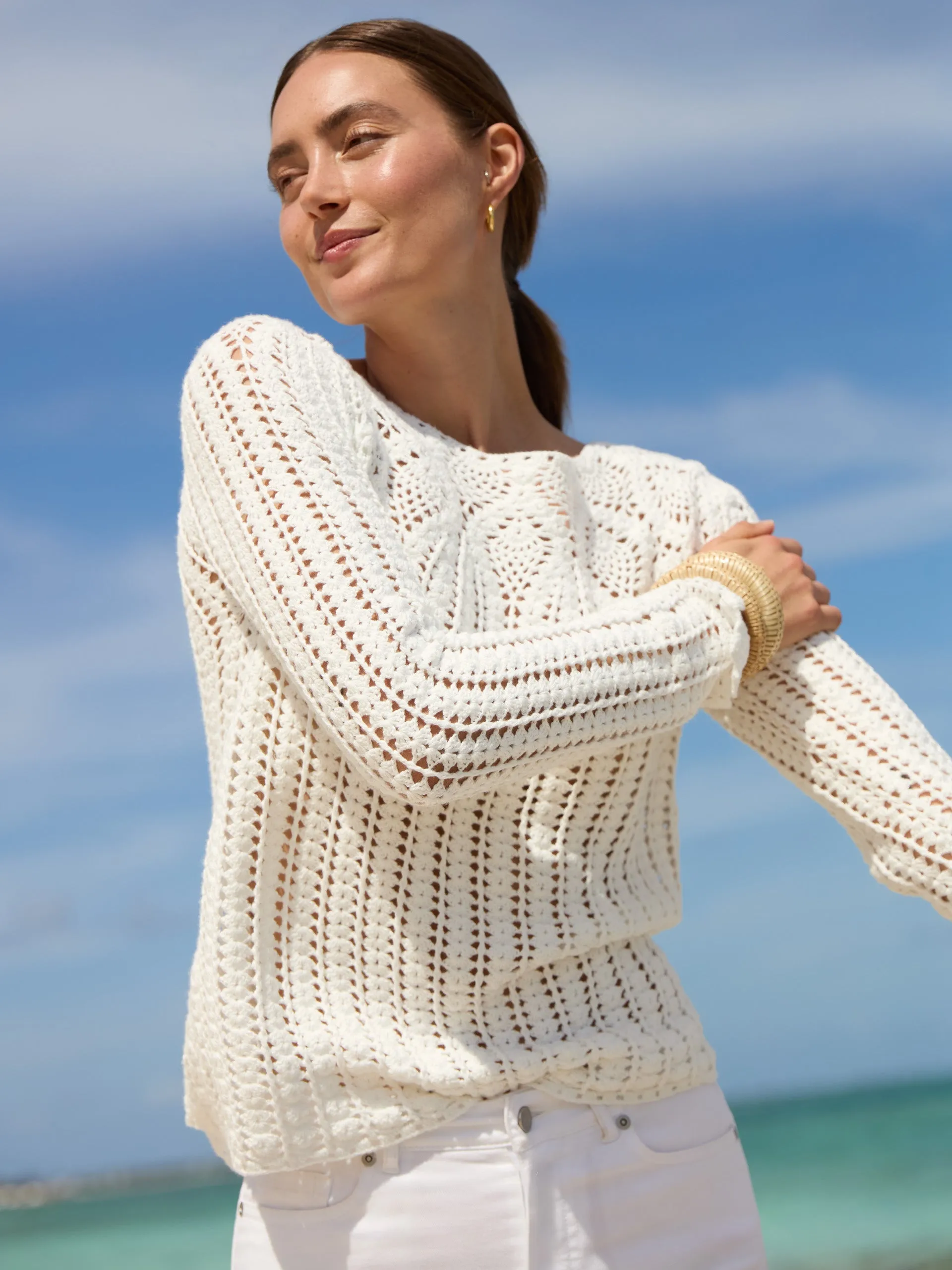 Shellona Crochet Sweater